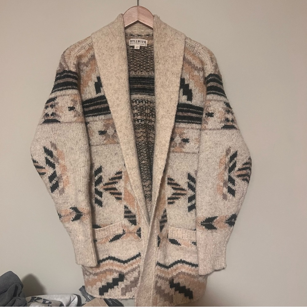 Idyllwind Beige and Black Patterned Cardigan
